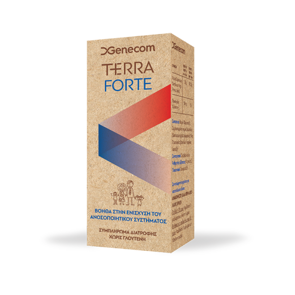 Genecom Terra Forte 100ml (Συμπλήρωμα Διατροφής για την Ενίσχυση του Ανοσοποιητικού Συστήματος με Σαμπούκο & Πρωτόγαλα)