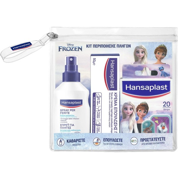 Hansaplast Set Triple Promo Pack Kit Περιποίησης Πληγών Frozen (Σπρέι για Πληγές 100ml + Επιθέματα Universal 20 τμχ + Κρέμα Επούλωσης Πληγών 50g) Hansaplast Set Triple Promo Pack Kit Περιποίησης Πληγών Frozen (Σπρέι για Πληγές 100ml + Επιθέματα Universal 20 τμχ + Κρέμα Επούλωσης Πληγών 50g)