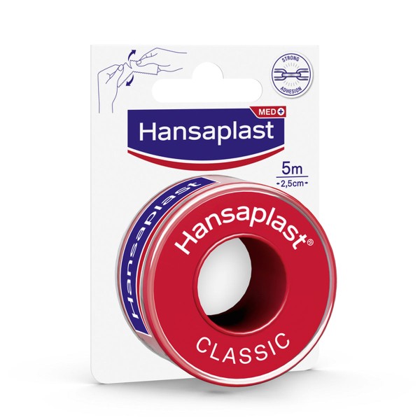 Hansaplast Med+ Fixation Tape Classic 5m x 2,50cm (Ταινία Στερέωσης)