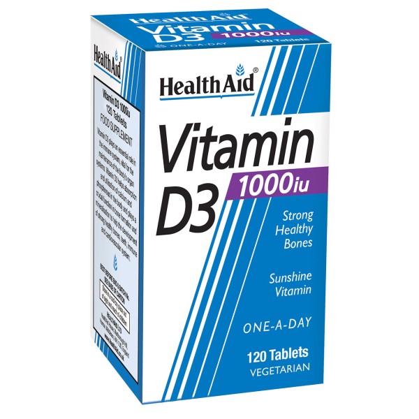 Health Aid Vitamin D3 1000iu 120tablets