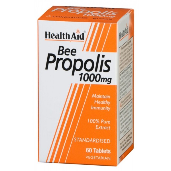 Health Aid Bee Propolis 1000mg 60tablets