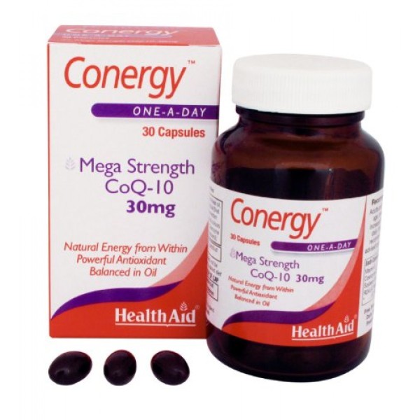 Health Aid Conergy CoQ-10 30mg 30caps