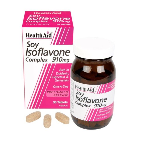 Health Aid Soy Isoflavone (Ισοφλαβόνες Σόγιας) 910mg 30tablets