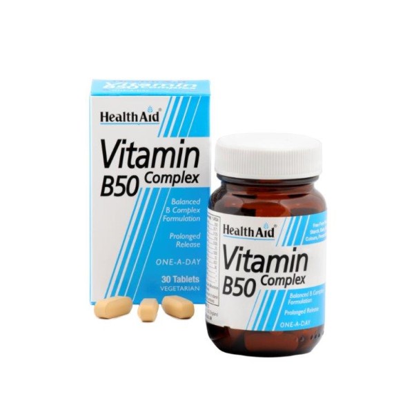 Health Aid Vitamin B50 Complex 30tablets