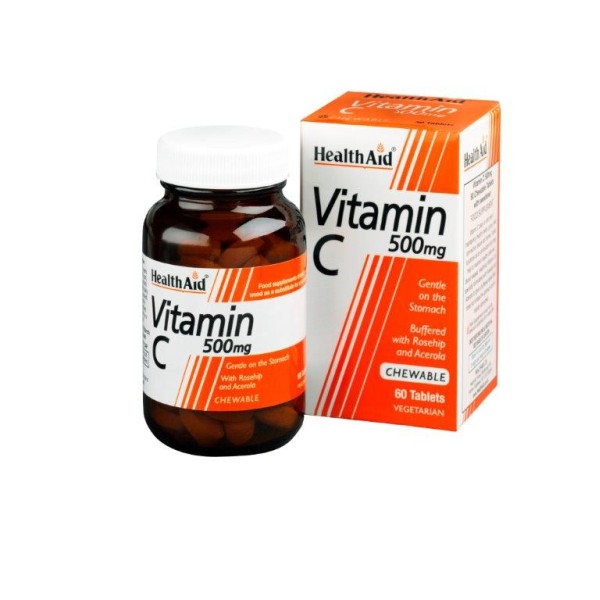 Health Aid Vitamin C 500mg 60 chewable tablets