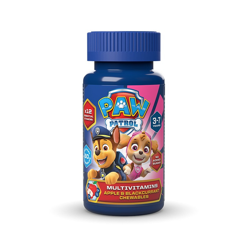 Health Fuel Nickelodeon PawPatrol Multivitamins 3-7Y Apple & Blackcurrant 60 Chewable Tablets (Μασώμενες Παιδικές Πολυβιταμίνες) Health Fuel Nickelodeon PawPatrol Multivitamins 3-7Y Apple & Blackcurrant 60 Chewable Tablets (Μασώμενες Παιδικές Πολυβιταμίνες)