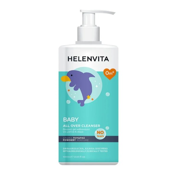 Helenvita Baby All Over Cleanser Perfume Talc 0m+ 1L -40% (Απαλό Σαμπουάν και Αφρόλουτρο με Άρωμα talc) Helenvita Baby All Over Cleanser Perfume Talc 0m+ 1L -40% (Απαλό Σαμπουάν και Αφρόλουτρο με Άρωμα talc)