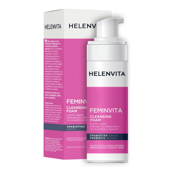 Helenvita FeminVita Cleansing Foam 150ml (Ήπιος Αφρός για τον Καθημερινό Καθαρισμό της Γυναικείας Ευαίσθητης Περιοχής) Helenvita FeminVita Cleansing Foam 150ml (Ήπιος Αφρός για τον Καθημερινό Καθαρισμό της Γυναικείας Ευαίσθητης Περιοχής)