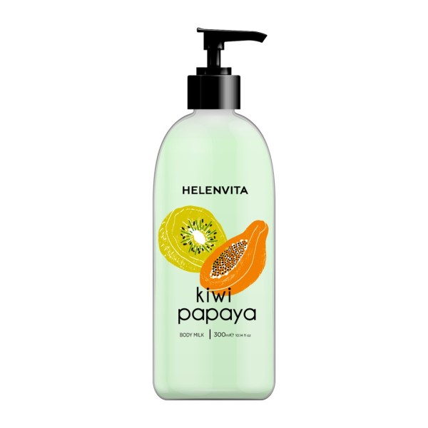 Helenvita <<Bath & Body>> Body Lotion Kiwi Papaya 300ml (Γαλάκτωμα Σώματος Εμπλουτισμένο με Εκχυλίσματα Τροπικών Φρούτων)