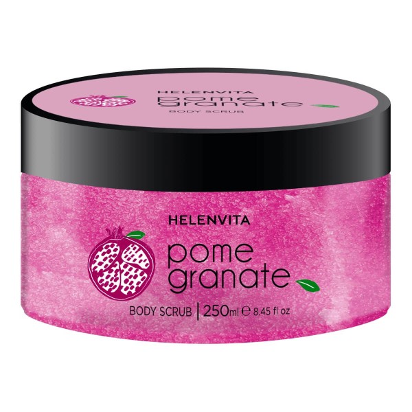 Helenvita <<Bath & Body>> Body Scrub Pomegranate 250ml (Scrub Σώματος με Κόκκους Ζάχαρης και Εκχύλισμα Ροδιού)