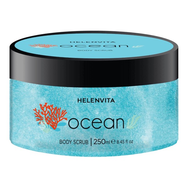 Helenvita <<Bath & Body>> Body Scrub Ocean 250ml (Scrub σώματος με κόκκους Ζάχαρης με Άρωμα Θαλασσινής Αύρας)