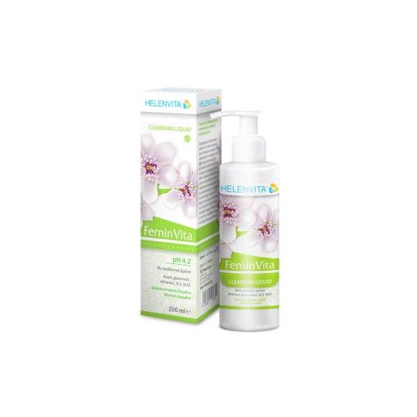 Helenvita FeminVita Cleansing Liquid / Υγρό Καθαρισμού για την Ευαίσθητη Περιοχή pH 4.2 200ml