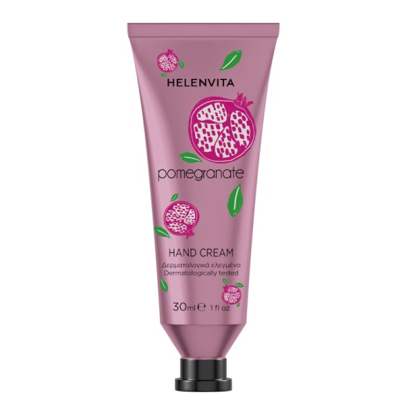 Helenvita Hand Cream Pomegranate 30ml (Κρέμα Καθημερινής Φροντίδας Χεριών με Εκχύλισμα Ροδιού)