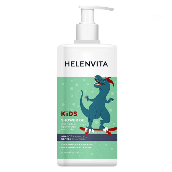 Helenvita Kids Dino Shower Gel 500ml (Ήπιο Παιδικό Αφρόλουτρο Σώματος)