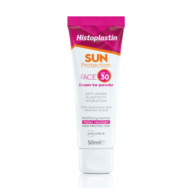 Heremco Histoplastin Sun Protection Face Cream to Powder SPF30 50ml (Αδιάβροχο Αντηλιακό Προσώπου)