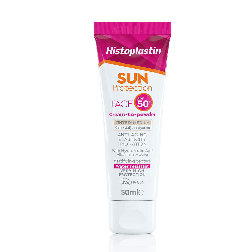 Heremco Histoplastin Sun Protection Face Cream to Powder SPF50 Tinted 50ml (Αδιάβροχη Αντηλιακή Κρέμα Προσώπου με Χρώμα) Heremco Histoplastin Sun Protection Face Cream to Powder SPF50 Tinted 50ml (Αδιάβροχη Αντηλιακή Κρέμα Προσώπου με Χρώμα)