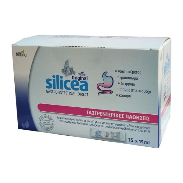 Hubner Silicea Gatro-Intestinal Gel Direct 15 X 15ml (Πόσιμη γέλη 100%