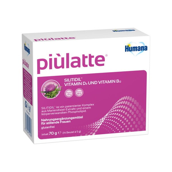 Humana piulatte 14x5gr (Συμπλήρωμα διατροφής για θηλάζουσες γυναίκες)