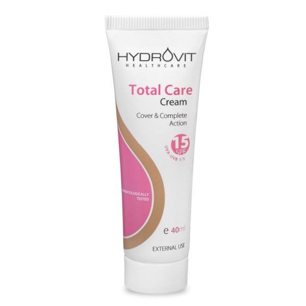 Hydrovit Total Care Cream Spf15 40ml (Καθημερινή Επικαλυπτική Κρέμα με Χρώμα και Αντηλιακή Προστασία)