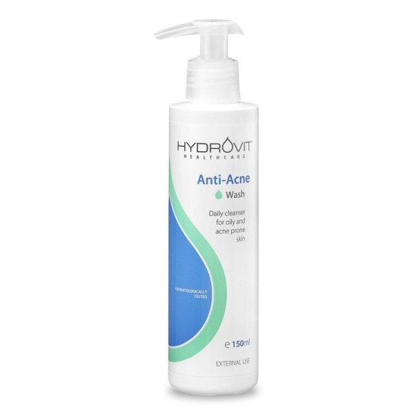 Hydrovit Anti-Acne Wash 150ml (Kαθημερινό Καθαριστικό για Λιπαρά με Τάση Ακμής & Ακνεϊκά Δέρματα)