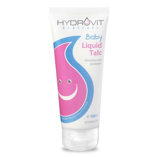 Hydrovit Baby Liquid Talc 100ml (Υγρή Πούδρα, Φιλική στην Ευαίσθητη και Τρυφερή Επιδερμίδα των Νεογνών)