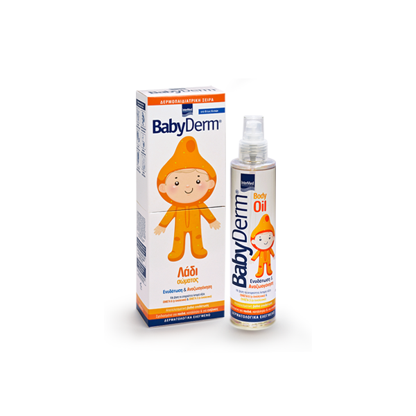 Intermed BabyDerm Body Oil 0m+ 200ml (Λάδι Σώματος Βαθιάς Ενυδάτωσης)