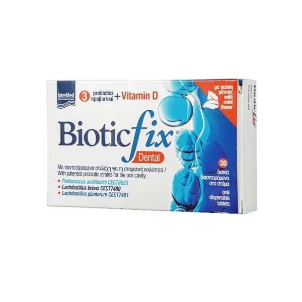 Intermed Biotic Fix Dental 30 dispersible tabs (Συμπλήρωμα Διατροφής με Προβιοτικά)