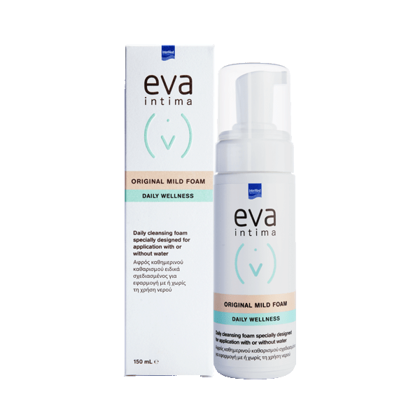 Intermed Eva Intima Daily Wellness Mild Foam Original 150ml (Αφρός καθημερινού καθαρισμού ειδικά σχεδιασμένος για εφαρμογή με ή χωρίς τη χρήση νερού) Intermed Eva Intima Daily Wellness Mild Foam Original 150ml (Αφρός καθημερινού καθαρισμού ειδικά σχεδιασμένος για εφαρμογή με ή χωρίς τη χρήση νερού)