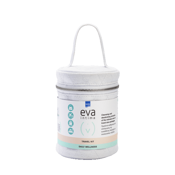 Intermed Eva Intima Daily Wellness Travel Kit (Πρακτικό στη μεταφορά kit προϊόντων καθαρισμού της ευαίσθητης περιοχής)