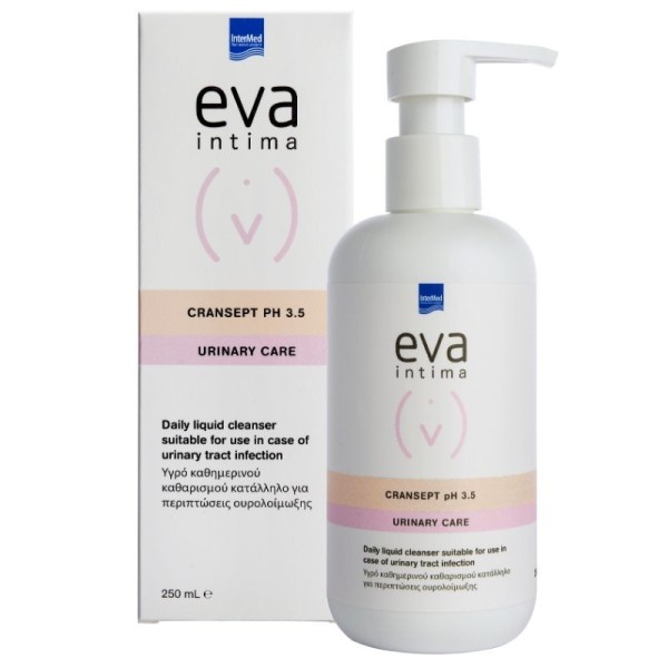 Intermed Eva Intima Urinary Care Daily Liquid Cleanser Cransept 250ml (Υγρό καθημερινού καθαρισμού κατάλληλο σε περιπτώσεις ουρολοίμωξης) Intermed Eva Intima Urinary Care Daily Liquid Cleanser Cransept 250ml (Υγρό καθημερινού καθαρισμού κατάλληλο σε περιπτώσεις ουρολοίμωξης)