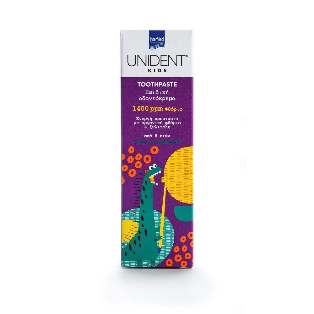Intermed Unident-Kids Toothpaste 1400ppm Bubble Gum Flavor 6y+ 50ml (Παιδική Οδοντόκρεμα από 6 ετών) Intermed Unident-Kids Toothpaste 1400ppm Bubble Gum Flavor 6y+ 50ml (Παιδική Οδοντόκρεμα από 6 ετών)
