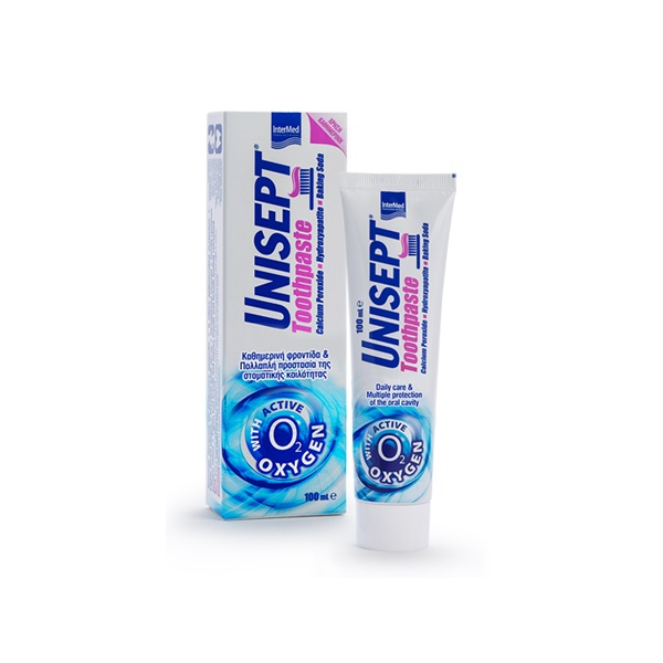 Intermed Unisept Toothpaste with Active Oxygen O2 100ml (Καθημερινή Οδοντόπαστα)