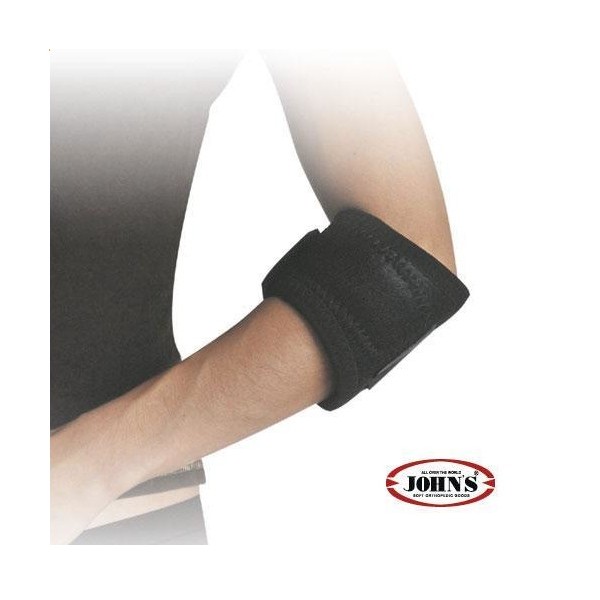 John's Tennis Elbow Strap Wrap Around Black Line One Size S-XL (Δέστρα Επικονδυλίτιδας)