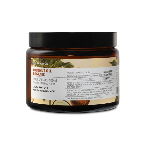 Kanavos Coconut Oil 400ml (Έλαιο Καρύδας)