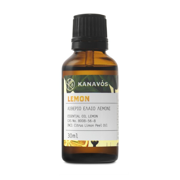 Kanavos Essential Oil Lemon 30ml (Αιθέριο Έλαιο Λεμόνι)