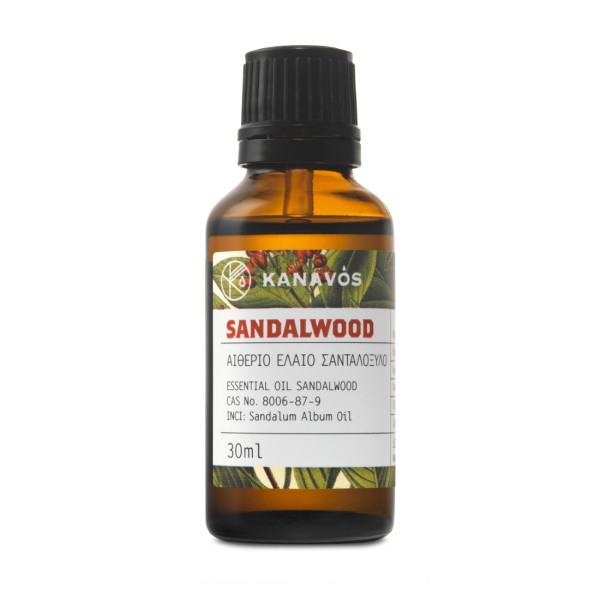 Kanavos Essential Oil Sandalwood 30ml (Αιθέριο Έλαιο Σανταλόξυδο)