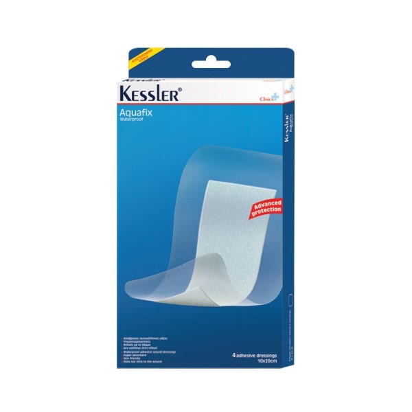 Kessler Aquafix Waterproof Adhesive Dressings 10cmx20cm 4pcs