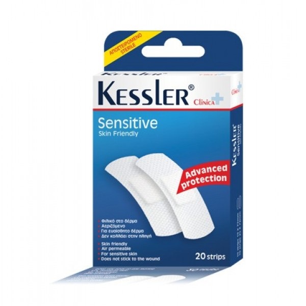 Kessler Clinica Sensitive Skin Friendly 20strips (10strips 19x72mm + 10strips 25x72mm)