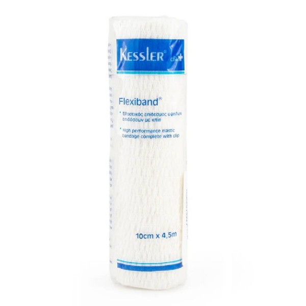 Kessler Flexiband Elastic Bandage 10cm X 4,5m 1pc (Ελαστικός Επίδεσμος)