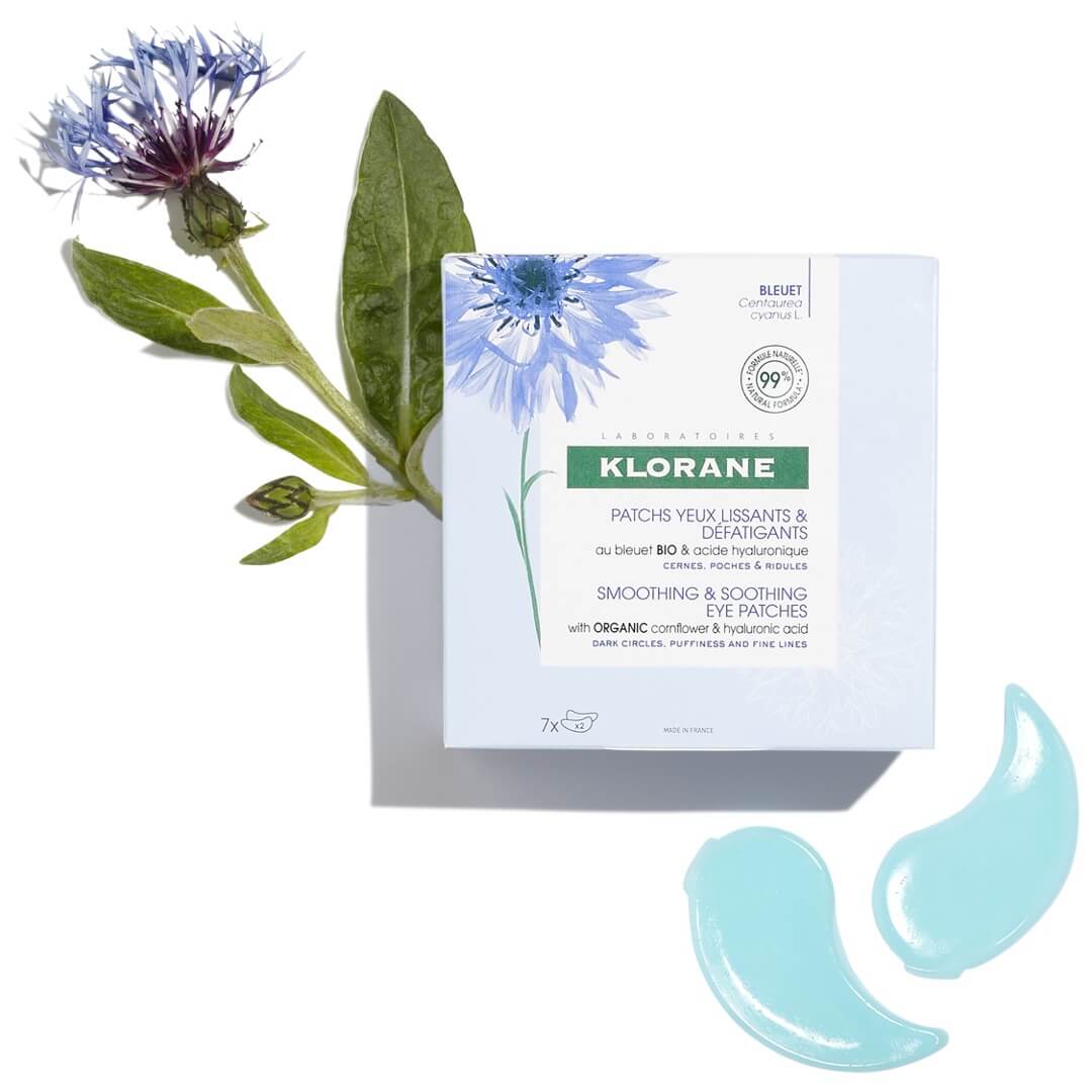 Klorane Centaurea Smoothing & Soothing Eye Patches 7X2patches (Patch για μαύρους κύκλους και σακούλες με ΒΙΟΛΟΓΙΚΗ Κυανή Κενταύρια) Klorane Centaurea Smoothing & Soothing Eye Patches 7X2patches (Patch για μαύρους κύκλους και σακούλες με ΒΙΟΛΟΓΙΚΗ Κυανή Κενταύρια)