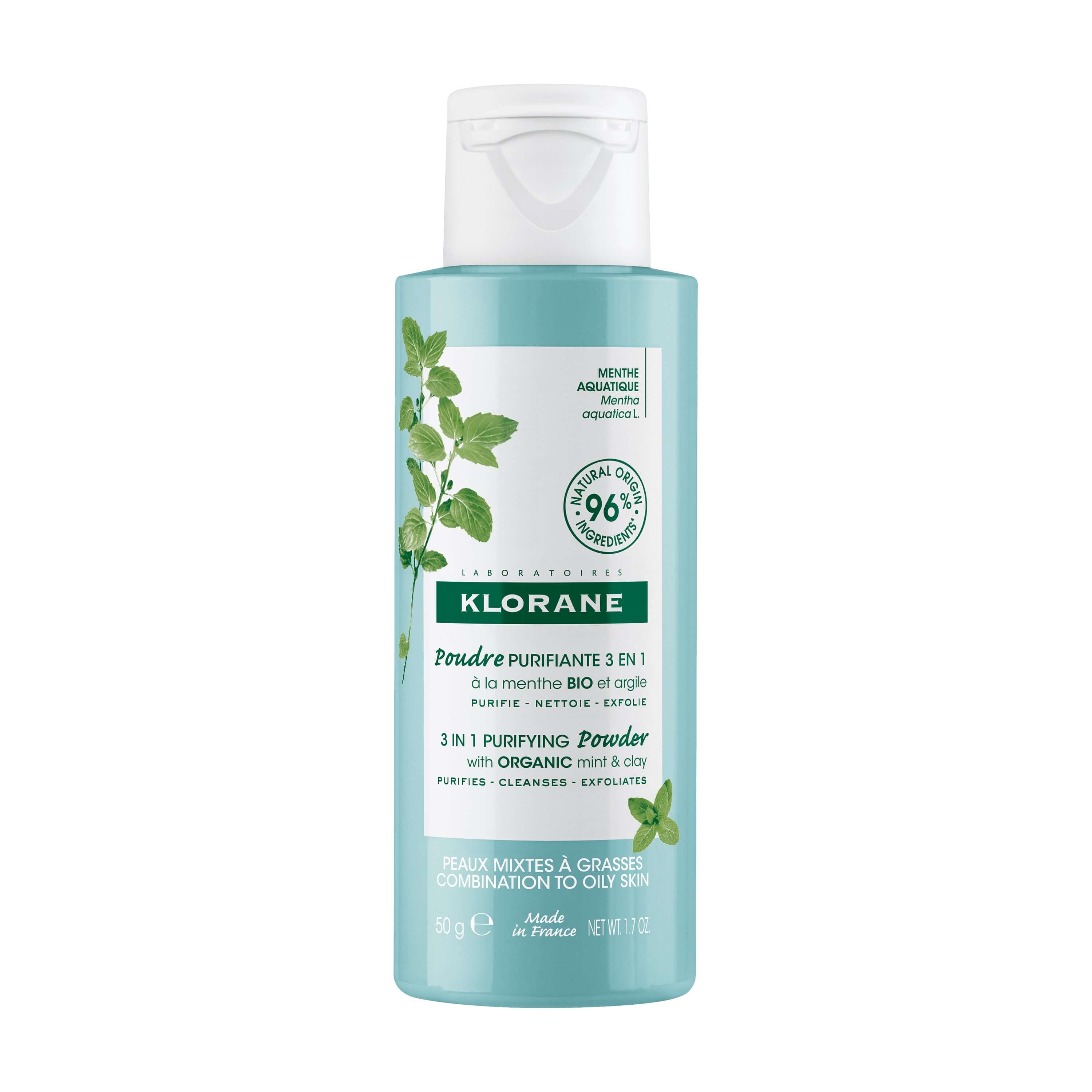 Klorane Aquatique Menthe Face Purifying Face Cleansing Powder 50gr (Εξυγιαντική πούδρα 3 σε 1 με ΒΙΟΛΟΓΙΚΗ υδάτινη μέντα) Klorane Aquatique Menthe Face Purifying Face Cleansing Powder 50gr (Εξυγιαντική πούδρα 3 σε 1 με ΒΙΟΛΟΓΙΚΗ υδάτινη μέντα)