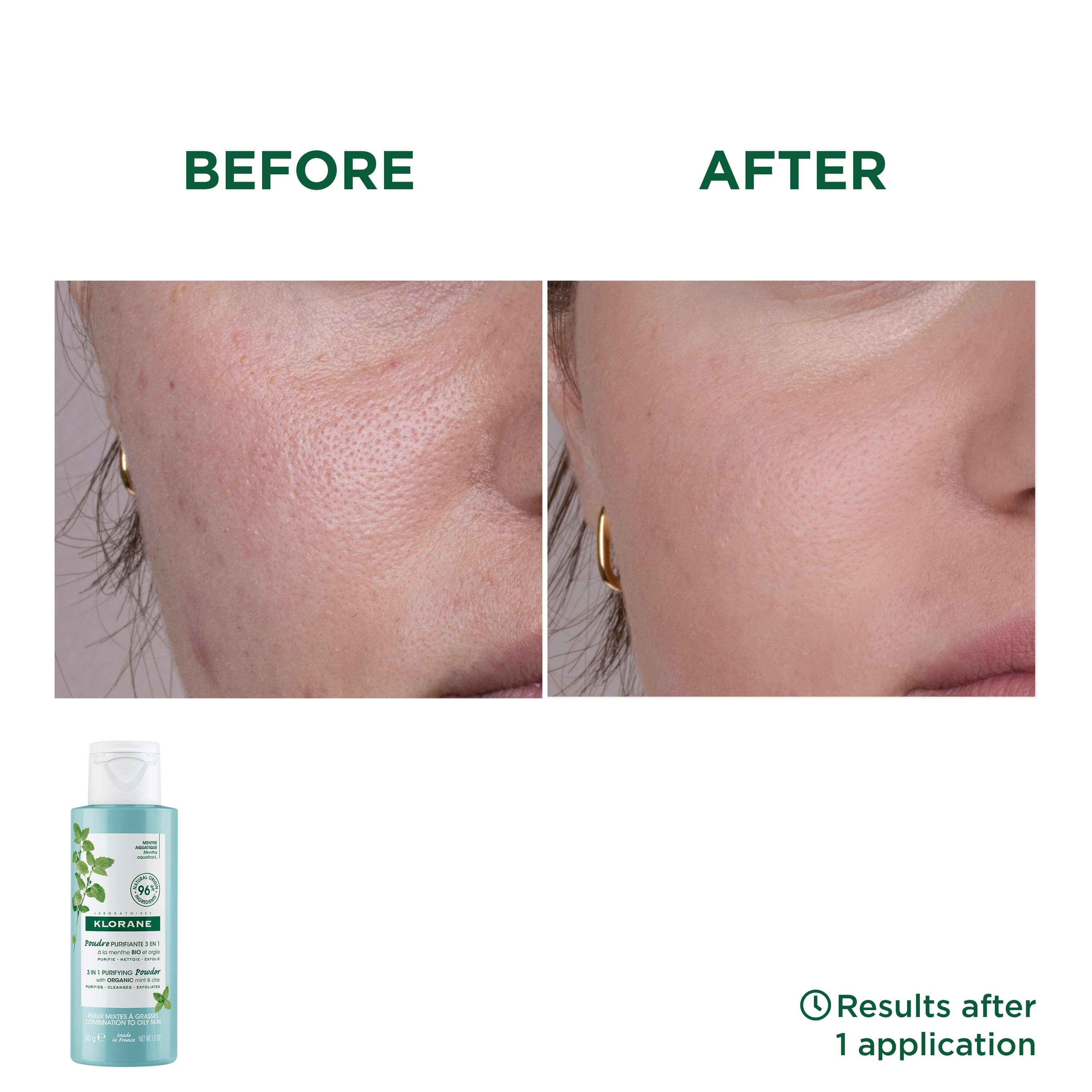 Klorane Aquatique Menthe Face Purifying Face Cleansing Powder 50gr (Εξυγιαντική πούδρα 3 σε 1 με ΒΙΟΛΟΓΙΚΗ υδάτινη μέντα) Klorane Aquatique Menthe Face Purifying Face Cleansing Powder 50gr (Εξυγιαντική πούδρα 3 σε 1 με ΒΙΟΛΟΓΙΚΗ υδάτινη μέντα)