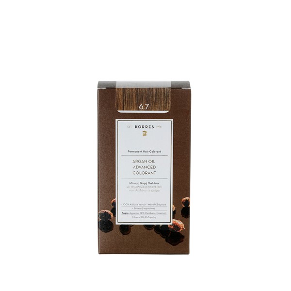 Korres Argan Oil Advanced Colorant 6.7 Cocoa (Μόνιμη Βαφή Μαλλιών - Κακάο) Korres Argan Oil Advanced Colorant 6.7 Cocoa (Μόνιμη Βαφή Μαλλιών - Κακάο)