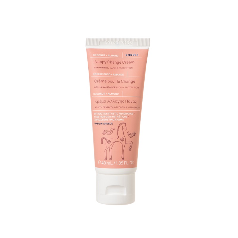 Korres Baby Nappy Change Cream Coconut + Almond 40ml (Κρέμα Αλλαγής Πάνας) Korres Baby Nappy Change Cream Coconut + Almond 40ml (Κρέμα Αλλαγής Πάνας)