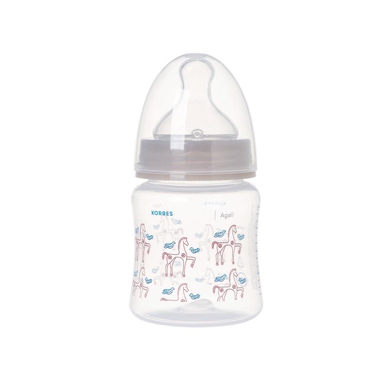 Korres Baby Feeding Bottle PP Agali with Slow Flow Silicone Teat 0m+ 150ml (Μπιμπερό Πολυπροπυλένιο (PP) με θηλή σιλικόνης) Korres Baby Feeding Bottle PP Agali with Slow Flow Silicone Teat 0m+ 150ml (Μπιμπερό Πολυπροπυλένιο (PP) με θηλή σιλικόνης)