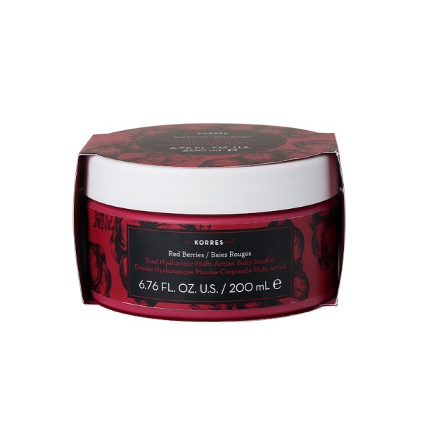 Korres Dual Hualuronic Multi Action Body Souffle Red Berries 200ml