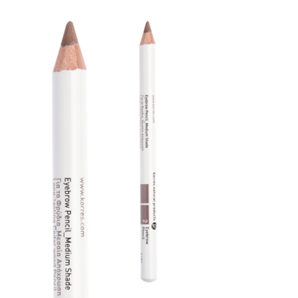 Korres Μολύβι για τα Φρύδια no2 Μεσαία Απόχρωση 1.29g