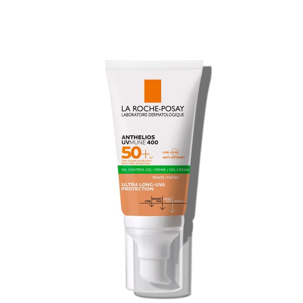 La Roche Posay Anthelios UVMUNE 400 Oil Control Gel-Cream Tinted SPF50+ 50ml La Roche Posay Anthelios UVMUNE 400 Oil Control Gel-Cream Tinted SPF50+ 50ml