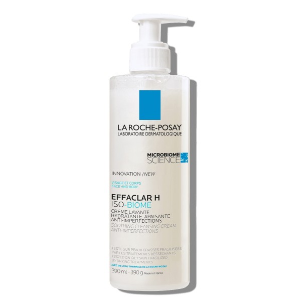 La Roche Posay Effaclar H Iso-Biome Cleansing Cream 390ml (Καταπραϋντική Ενυδατική Κρέμα Καθαρισμού για το Ευαισθητοποιημένο Δέρμα υπο Φαρμακευτική Αγωγή)