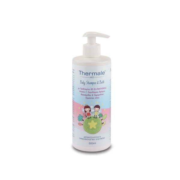 Labopharm Thermale Med Baby Shampoo & Bath 500ml (Σαμπουάν & Αφρόλουτρο για Παιδιά)